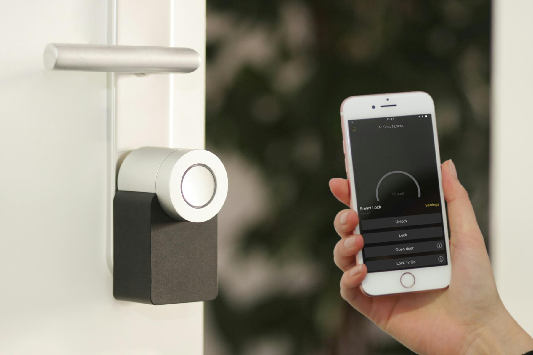 smart lock system connected to phone