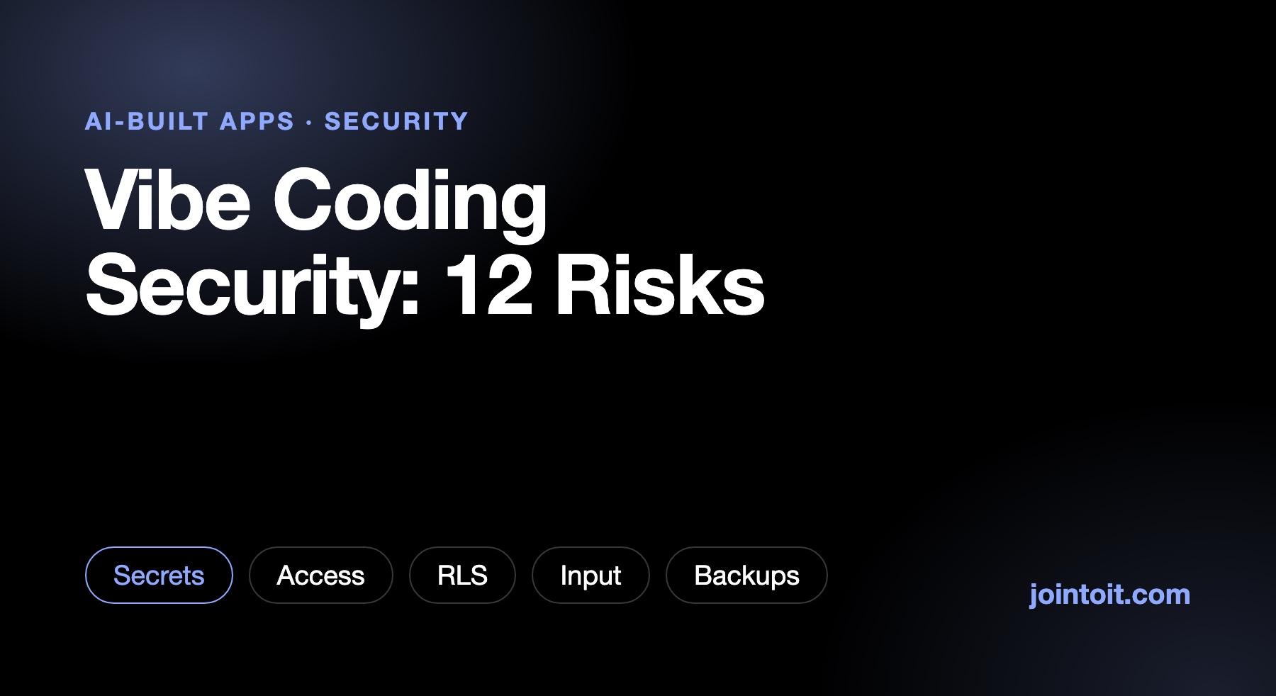Vibe Coding Security: 12 Risks in AI-Built Apps and Their Fixes
